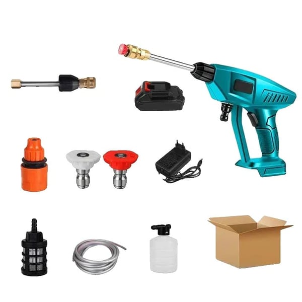 Korkeapainepesuri, langaton, yhteensopiva 18V litiumakkujen kanssa,1*battery