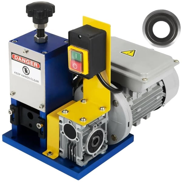 Elektrisk Kabelafisoleringsmaskine, Aluminiumlegering, 60 ft/min Afsætningshastighed,220V 50Hz