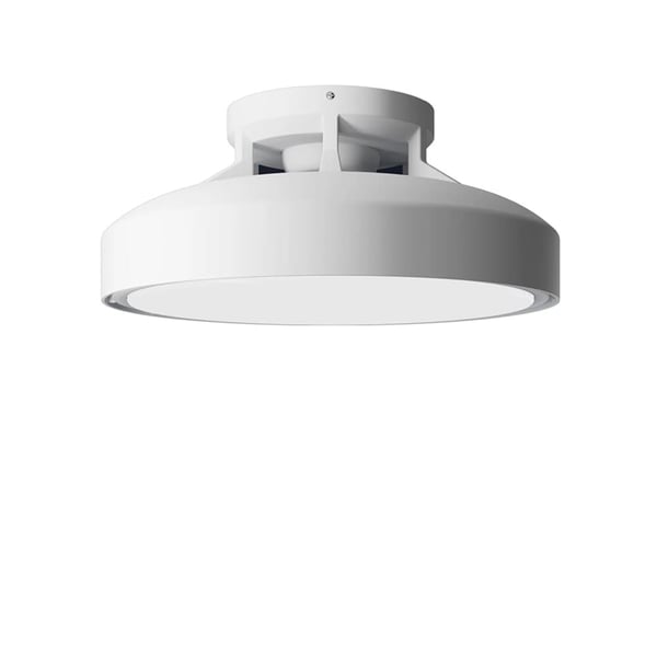 Loftlampeventilator, bladløs design, fjernbetjening,HVID