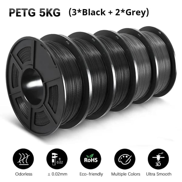 3D-printer filament, høj styrke, vejrbestandig,PETG 3BK 2GY