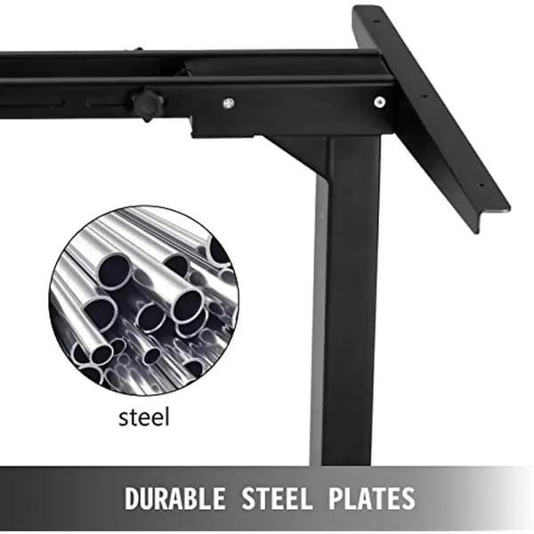 Stående Skrivebordsramme, Højdejusterbar 27"-46", Belastningskapacitet 264 lbs, Løftehastighed 32 mm/s, Passer til Bordplade Størrelse 45.2"-70.8"