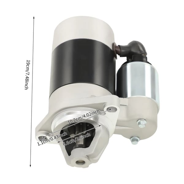 Startermotor, 12V, 1KW effekt,12V 1KW