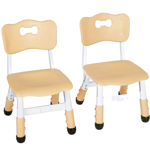 Lasten tuoli, korkeussäädettävä, tukeva ja ergonominen muotoilu,Keltainen - 2 Pakkausta