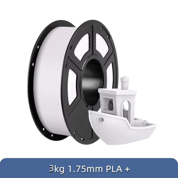 3D-printer filament, 1,75 mm diameter, højpræcisionsmateriale,Hvid 3kg