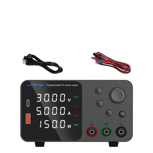Wanptek DC Strømforsyning, Udgange Spænding 30V/60V/120V, Justerbar Strøm Op til 10A,TPS305