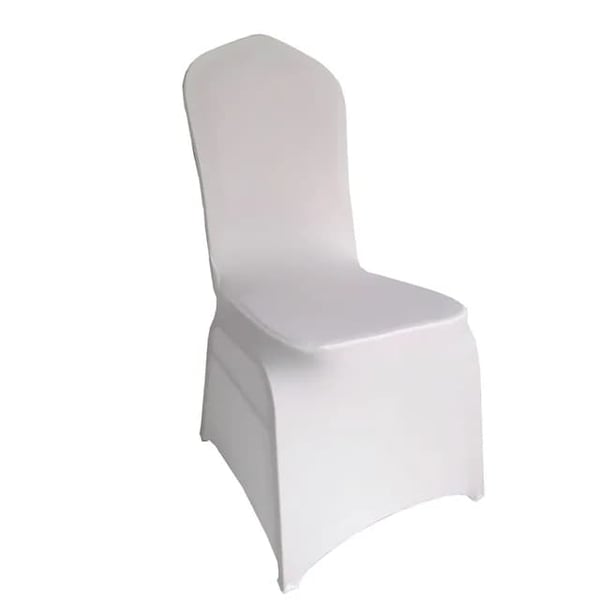Tuolipeite, Joustava Polyesteri, Hääkoriste, , WHITE, 20PCS CHAIR COVER