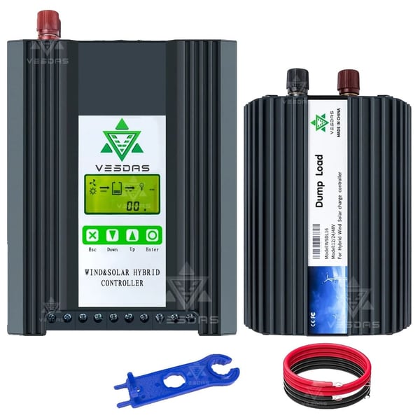 Hybrid Controller, Intelligent Drift, Fleksibel Installation,48V, 30A, Vind1000W Sol1500W