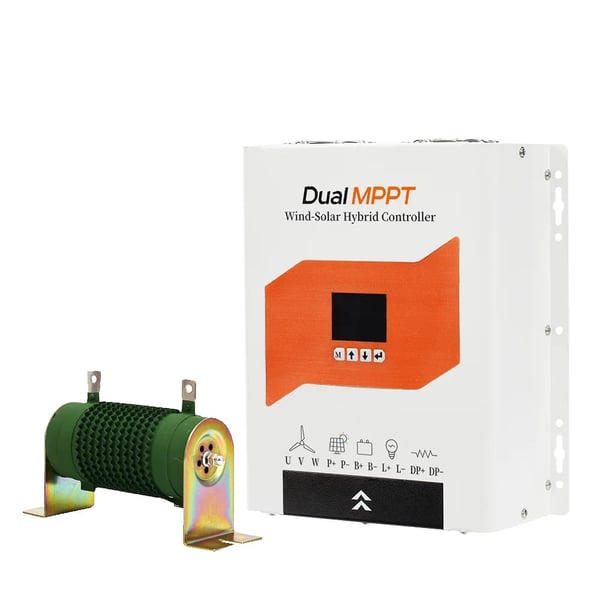 MPPT Hybrid Controller, 6000W Vindkapacitet, LCD Skærm,3000W Sol, 12V 24V 48V Bil, 6000W Vind, Ekstern Vind-Sol Hybrid