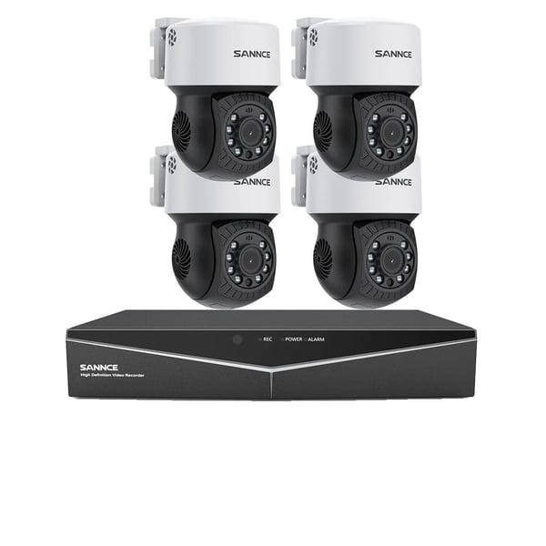 Videoovervågningssystem, 2MP HD opløsning, høj klarhed kuglekamera, Ingen, 8ch med 4 stk kamera