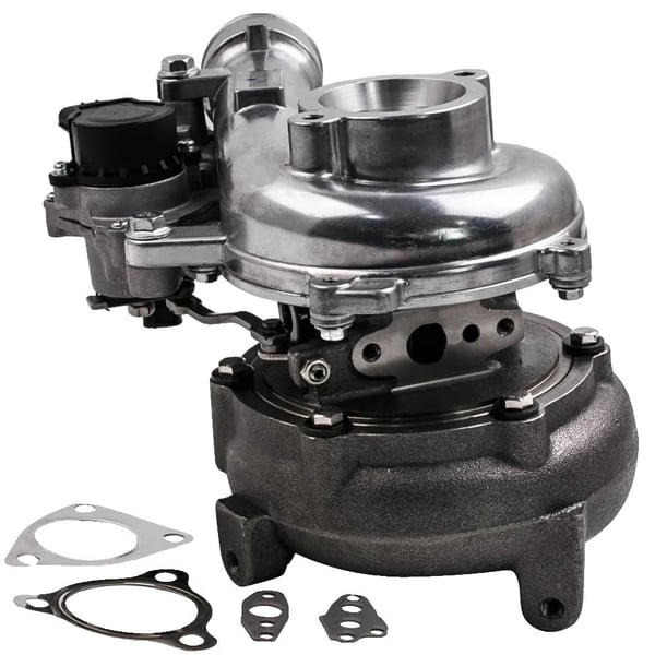 Turbocharger, 30 cm længde, 27 cm bredde, 30 cm højde, 10 kg vægt, 171 HK output