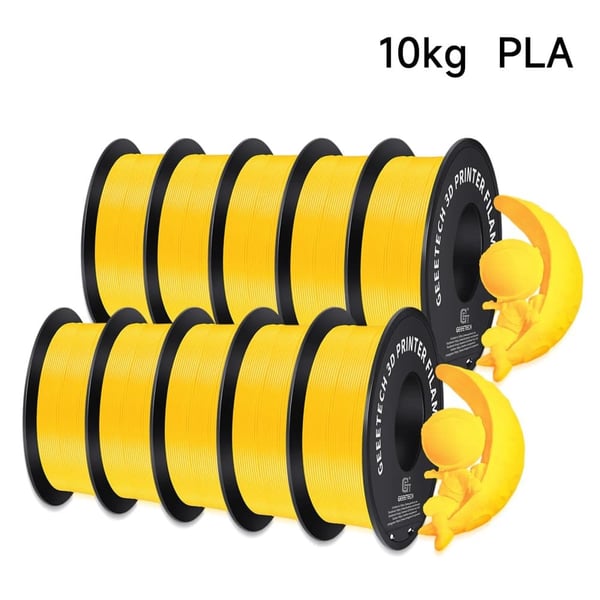 PLA filament, til 3D-printer, holdbar og miljøvenlig, kompatibel med FDM-printere, gul