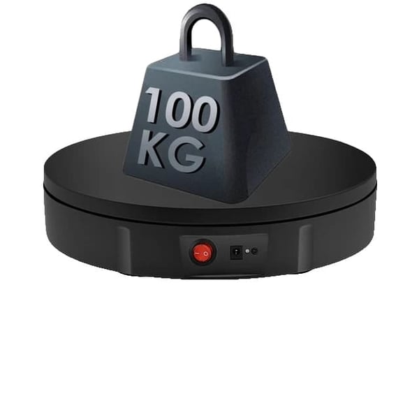 360° skærm roterende drejeskive, elektrisk, 30 cm, 100 kg kapacitet, EU 220V