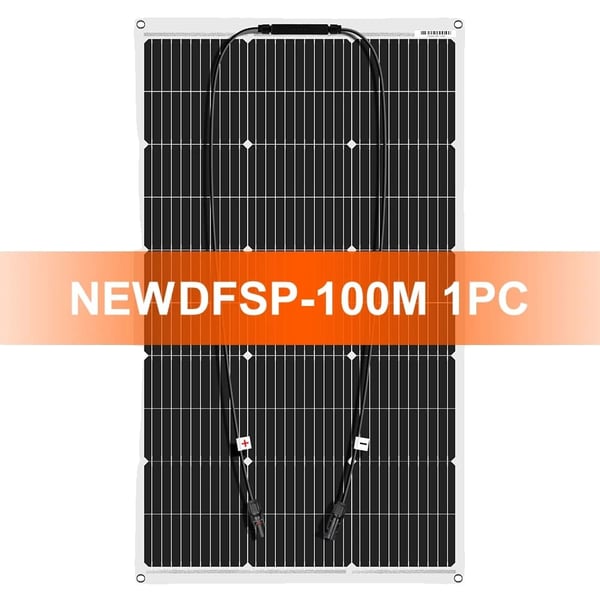 Fleksibel solpanel, 100W effektudgang, 18V spænding,Fleksibel 100W