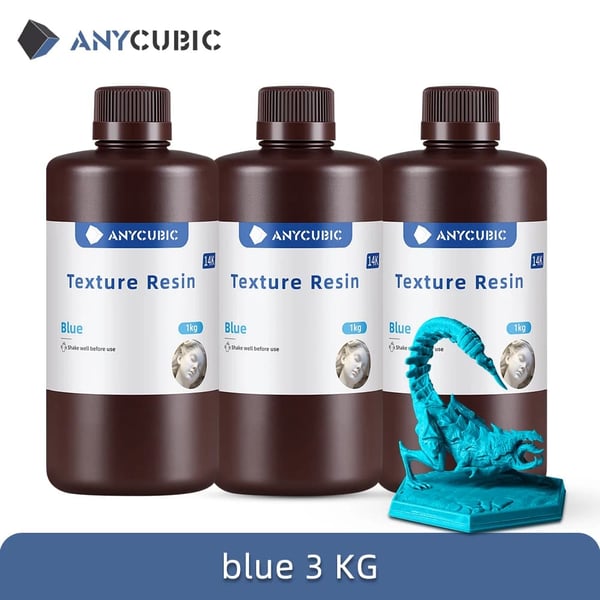 UV Harpiks, Høj Præcision, Mat Finish,Blå 3kg