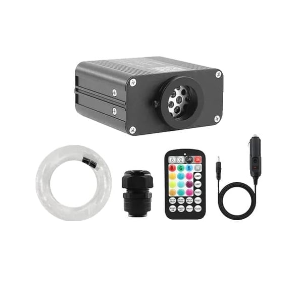 Bil Stjerne Loftlys, Funklende Stjernelyseffekt, Fiber Optisk LED Teknologi, 550 stk 0,75 mm 3m, EU-stik