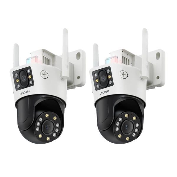 ZOSI WiFi PTZ Sikkerhedskamera, 8MP Opløsning, Dual-Lens Teknologi,C298 Max og Pro