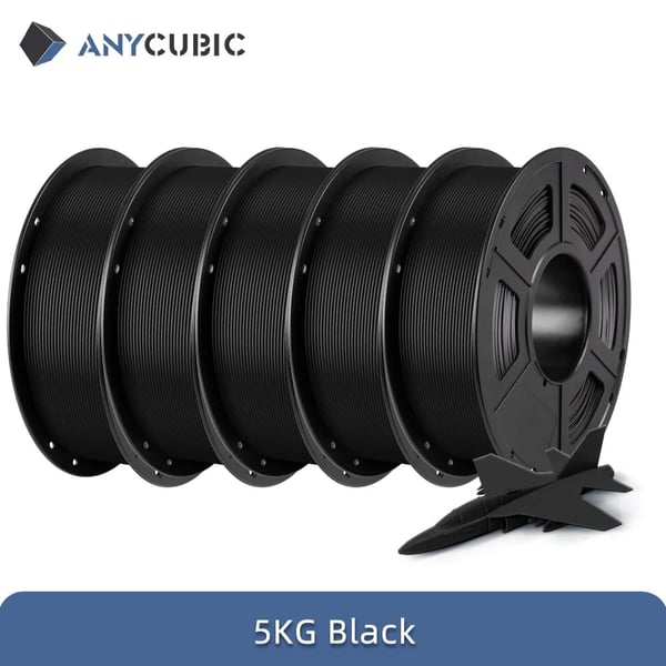 PLA Filament, 5kg, Miljøvenlig,5kg Sort