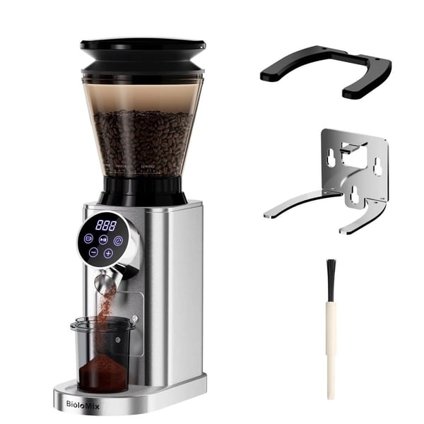 Elektrisk konisk burr kaffekværn, 48 justerbare kværnindstillinger, rustfrit stål hus,EU, 220V, CG210