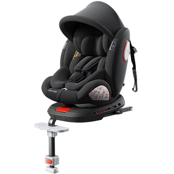 Lasten turvaistuin, ISOFIX-liitin, viiden pisteen turvavyö,DPC007-MUSTA