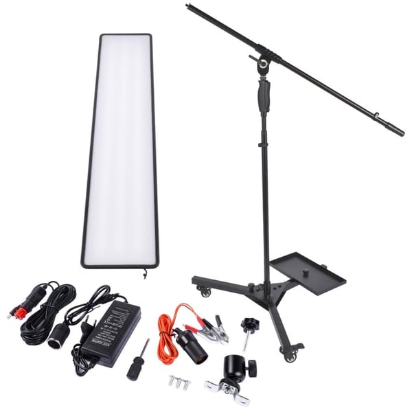 Bilkarosseri Lampe, Holdbart plastik, 25 x 12 x 3 cm, Sort, Egnet til forskellige PDR-applikationer, LED