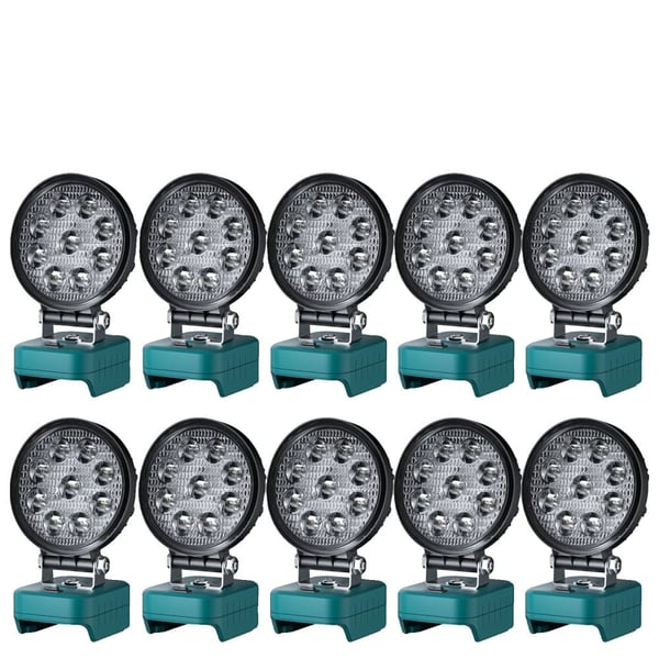27W LED Arbejdslys, 2000 Lumen, Kompatibel med Forskellige Batterier,10 stk. arbejdslampe