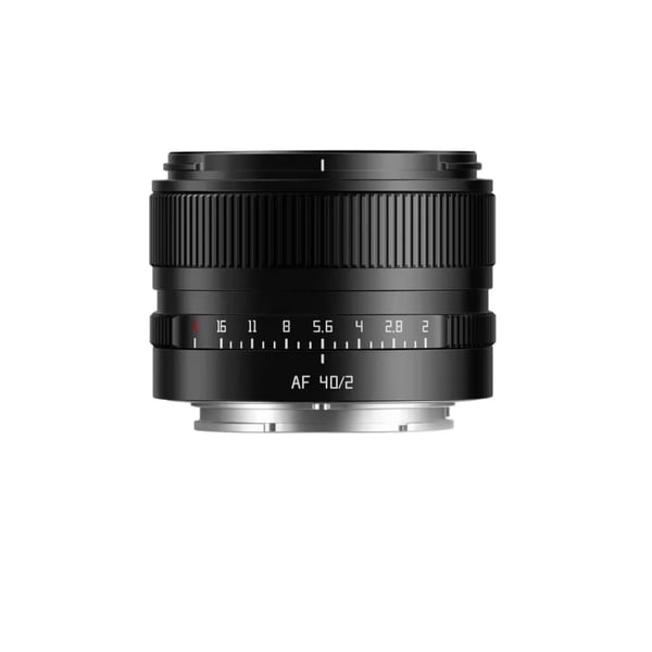Auto Fokus Linse, 40mm Brændvidde, Kompatibel med Spejlløse Kameraer,Sony E-mount（FE）, sort-a