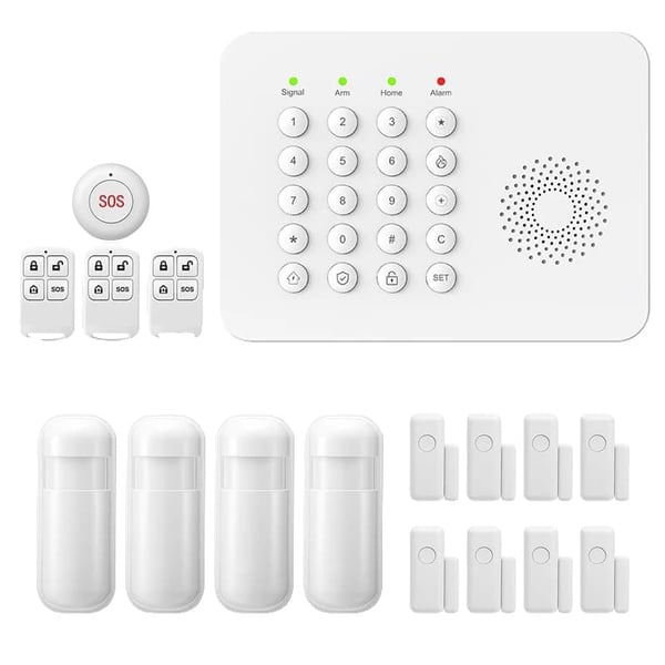 Säkerhetssystem, Trådlös Anslutning, Smart Hem Kompatibilitet,EU Kontakt, A02 GSM Kit E