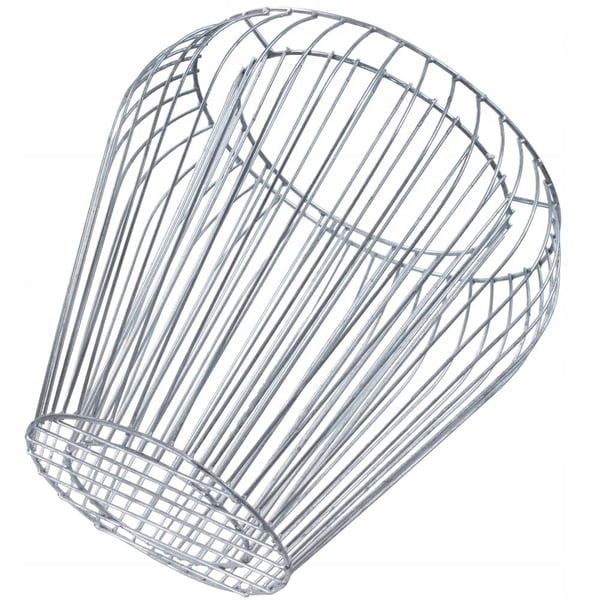 Gabion Plantekasse, Holdbart Galvaniseret Stål, Alsidigt Design,Sølv