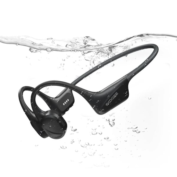 Luukonduktiokuulokkeet, vedenkestävät, Bluetooth 5.4,Musta