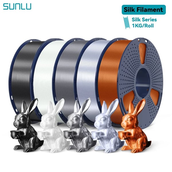 3D-printer filament, miljøvenlig, høj styrke,SILK-1BK1WT1GY1RC1SV