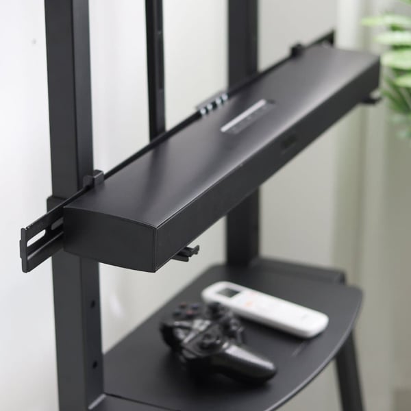 Soundbar montering, universel kompatibilitet, nem installation, Sort