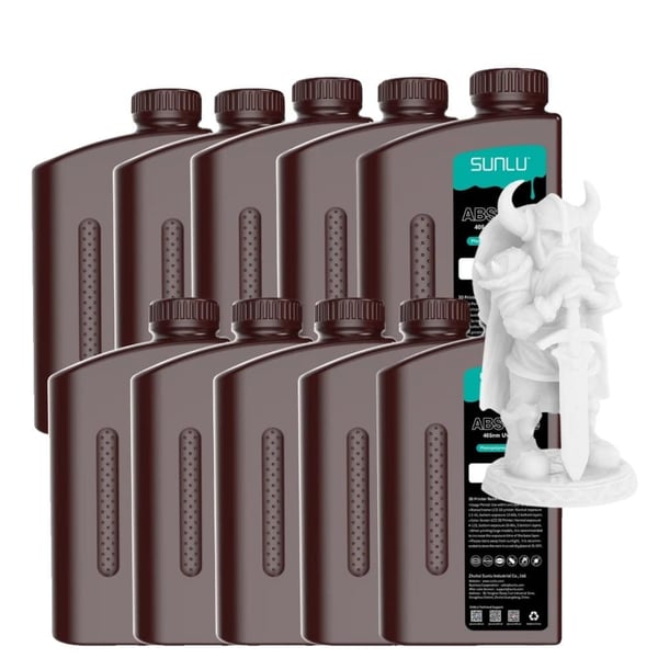 UV ABS-lignende harpiks, lav lugt, lav krympning, HVID 1000g