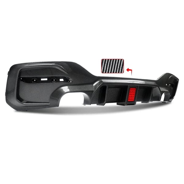 Bageste Lip Diffuser Spoiler, BMW F20 F21, Høj Kvalitet ABS, Direkte Erstatning,Kulstoflook
