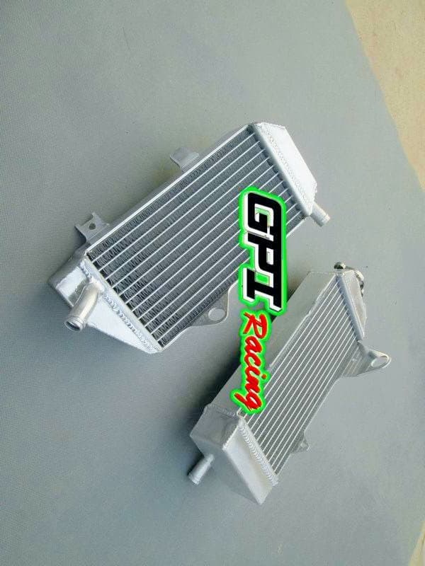 Radiator, Aluminium Materiale, Designet til Off-Road Motorcykler, Effektiv Køleydelse, TIG Svejset Konstruktion, Holdbart Design
