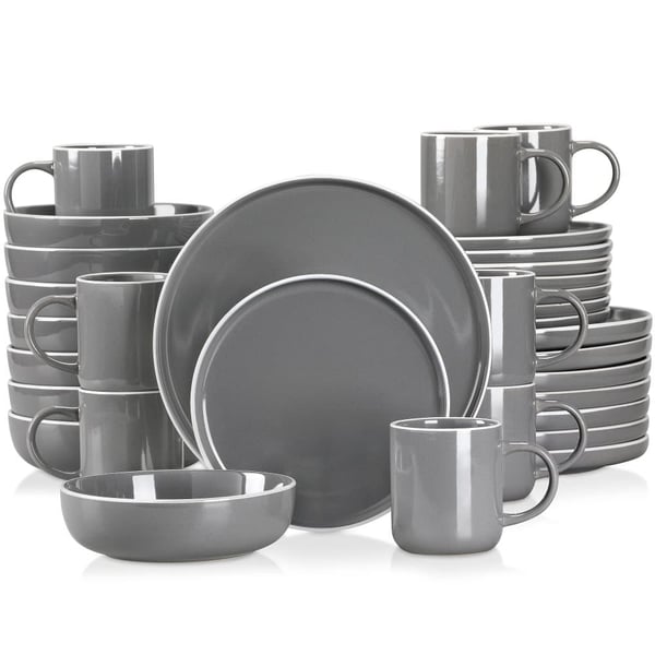 Astiasarja, Tyylikäs Muotoilu, Täydelliset Ruokailuvaihtoehdot,Harmaa 32Kappaletta
