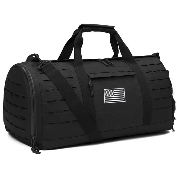 Taktisk taske, 40L kapacitet, vandafvisende design,Sort