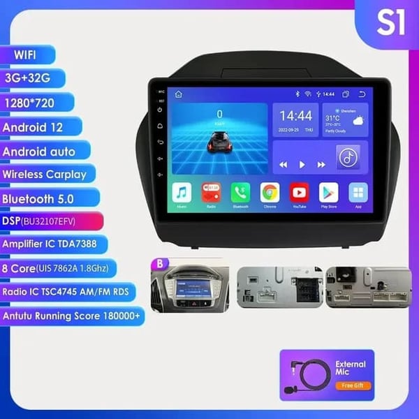 Carplay Android Auto, Multimedie Autoradio Afspiller, GPS 7862 Auto Intelligent System, S1 B