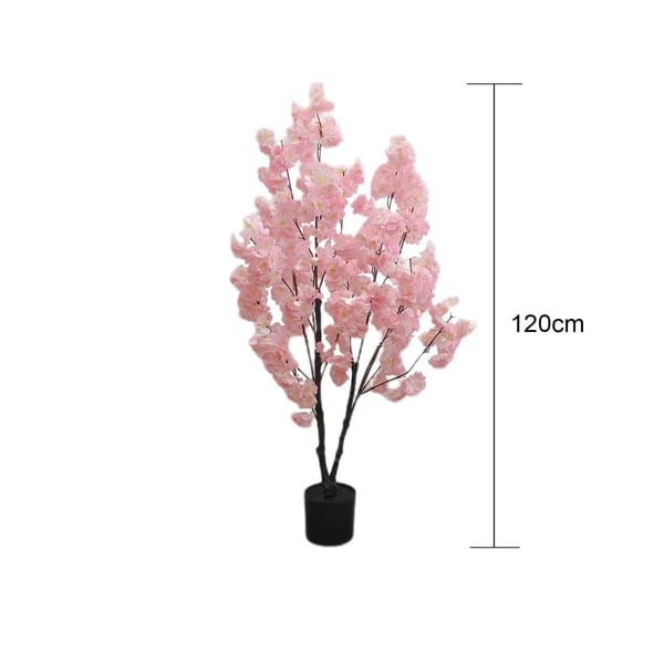 Kunstig Kirsebærblomsttræ, Dekorativt Indendørs/Udendørs Brug, Alsidig Styling,120cm
