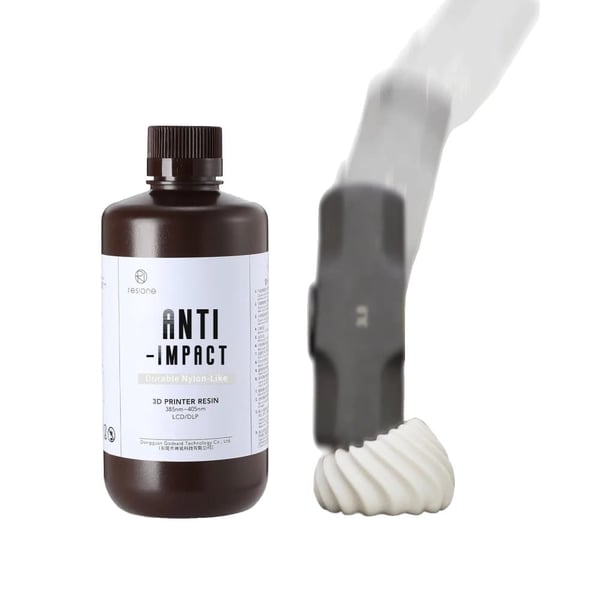 3D-printerharpiks, høj slagstyrke, holdbare nylonlignende egenskaber,Anti-impact-1000g