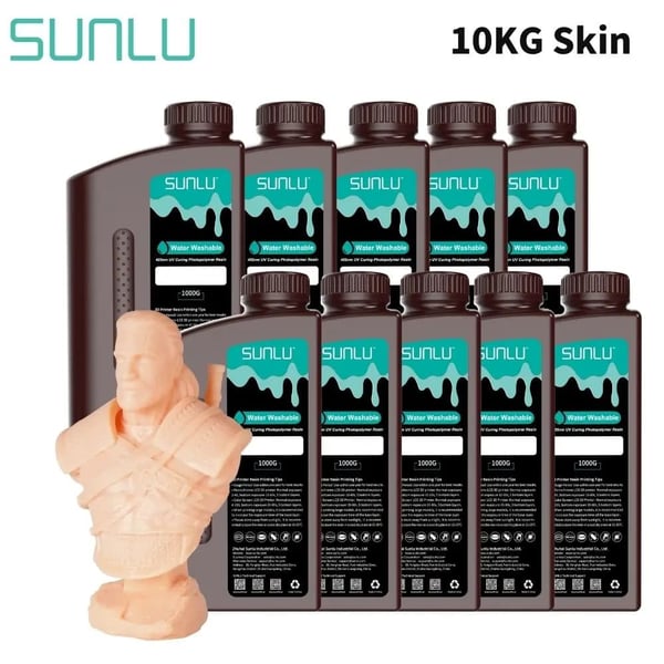 3D -udskrivningsharpiks, 10 kg, UV -hærdningsbølgelængde 405 nm,Vandvask 10KG SK