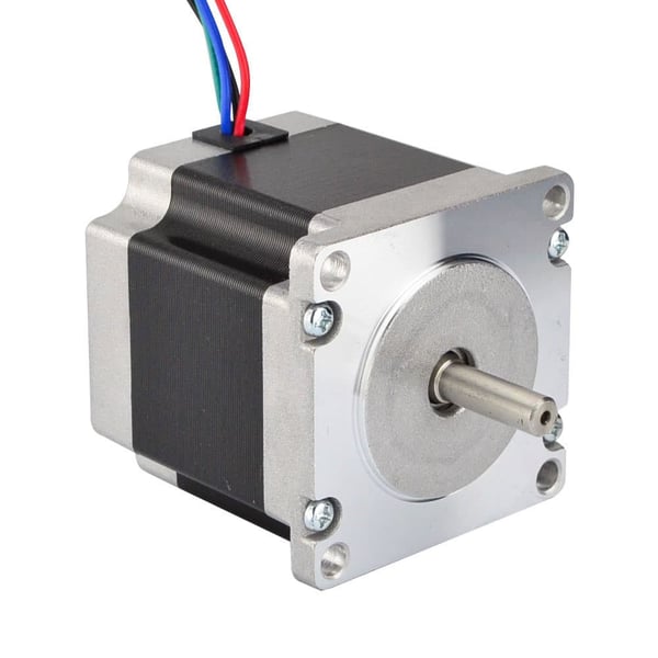 Stepper motor, 1,26 Nm holdemoment, 2,8 A strøm, D-skåret aksel,6.35mm