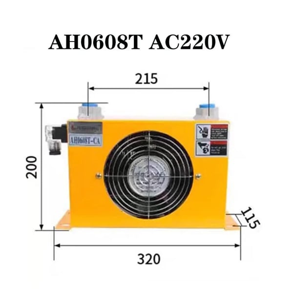 Hydraulinen Ilmajäähdytin, 60L/min Ilmavirta, Useita Jännitevaihtoehtoja,AC 220V
