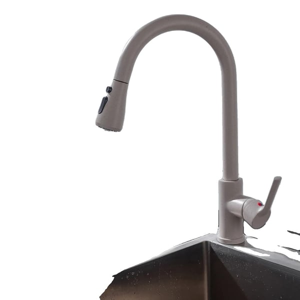 Utrækbar køkkenarmatur, alsidige spraytilstande, rustfrit stål konstruktion,CF04043YMWM Beige