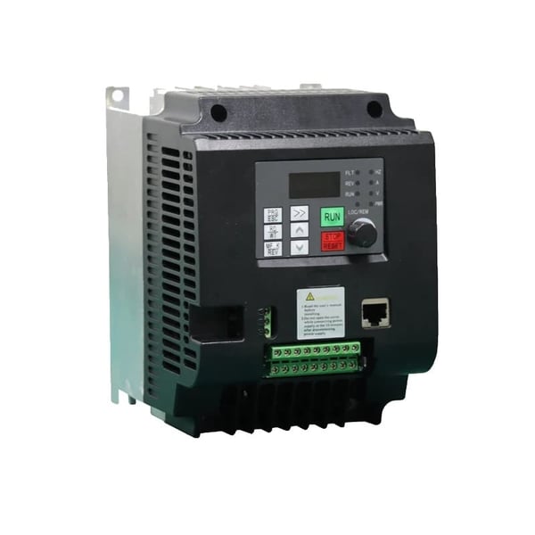 VFD AC Frekvensomformer, Udgangeffektområde: 0,75KW-11KW, Nominel strøm: 2,5A-25A,5.5KW, 1 fase 220V, 3 fase 380V