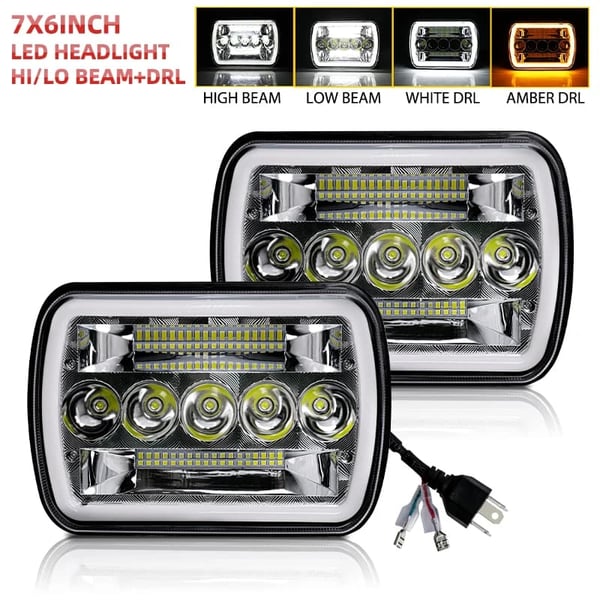 Forlygtesamling, Ultra-lysende Belysning, Stilfuldt Design,2stk 90W Forlygter