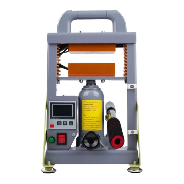 Hydraulisk Varmepressemaskine, Dobbelt Varmeplade, Bærbart Design,grå