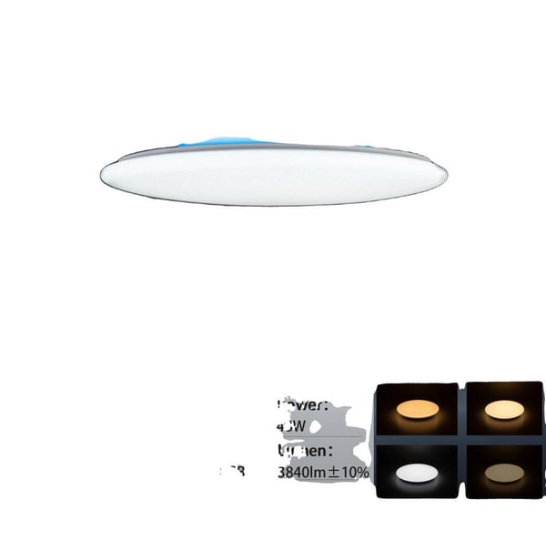 Smart LED Loftlys, Bluetooth-højttaler, Stemmestyring, Moderne Design,ALSWF 50cm 48W XDALSWF 50 cm 48W XD