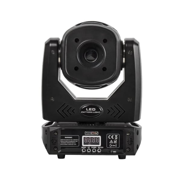 LED Moving Head Light, 540° Pan, 200° Tilt,1 stk, EU -stik