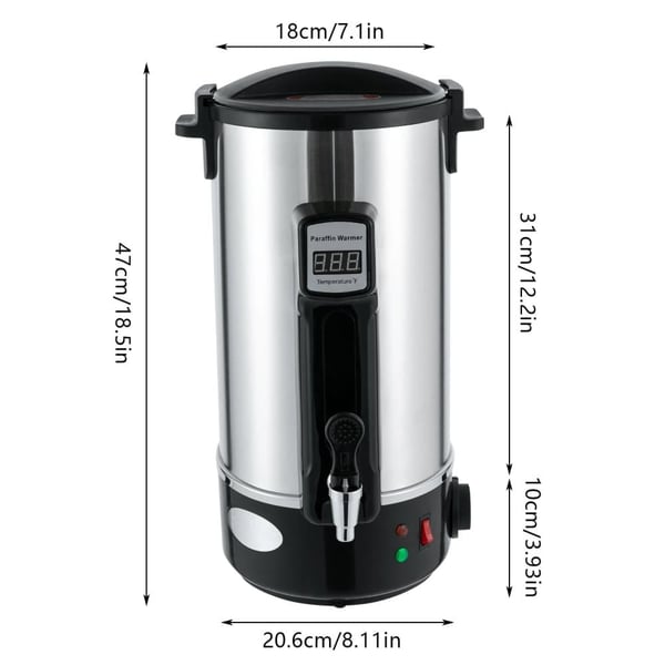 Vahaliuotin, suuri kapasiteetti, tehokas lämmitys,10.8L