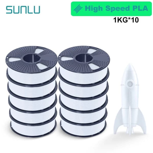 3D-printer filament, højhastighedsudskrivning, anti-strengning funktioner,HS-PLA PLA Hvid